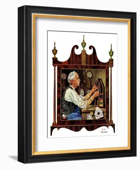 "Clockmaker,"July 18, 1931-J.F. Kernan-Framed Giclee Print