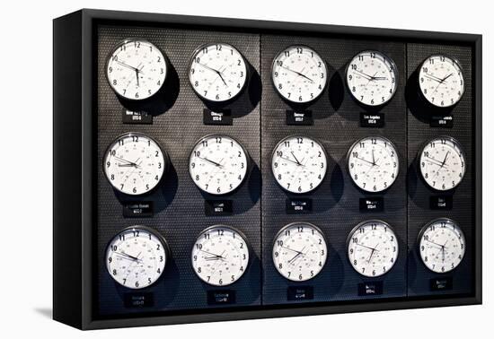 Clocks City-Philippe Hugonnard-Framed Premier Image Canvas