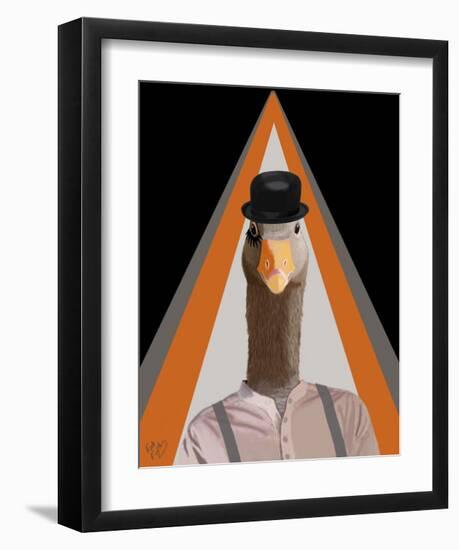 Clockwork Orange Goose-Fab Funky-Framed Art Print