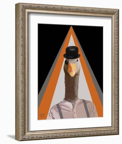 Clockwork Orange Goose-Fab Funky-Framed Art Print