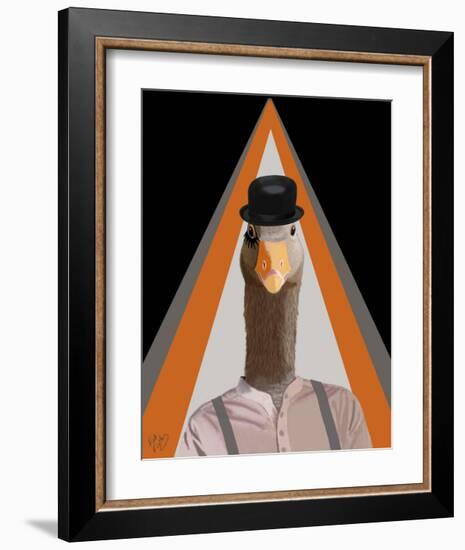 Clockwork Orange Goose-Fab Funky-Framed Art Print