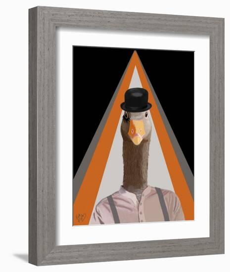 Clockwork Orange Goose-Fab Funky-Framed Art Print