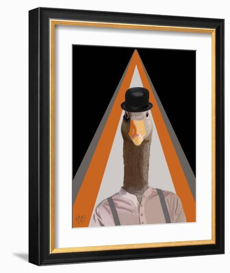 Clockwork Orange Goose-Fab Funky-Framed Art Print