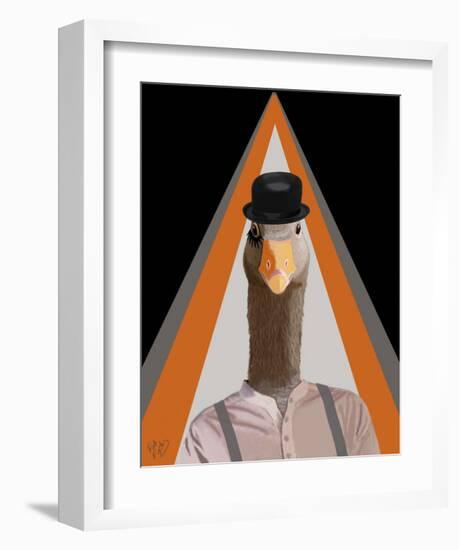 Clockwork Orange Goose-Fab Funky-Framed Art Print