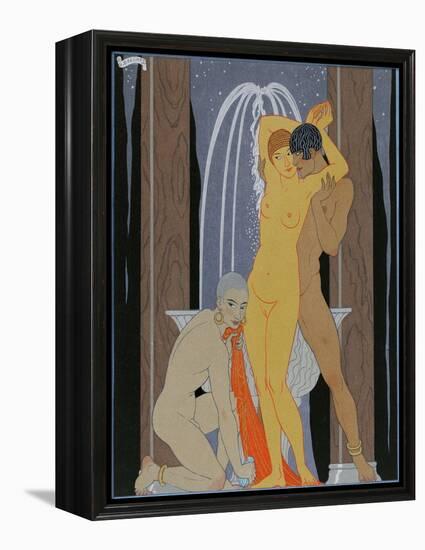 Clodia, Matronne Impudique (Clodia, Immodest Matron), 1929 (Engraving)-Georges Barbier-Framed Premier Image Canvas