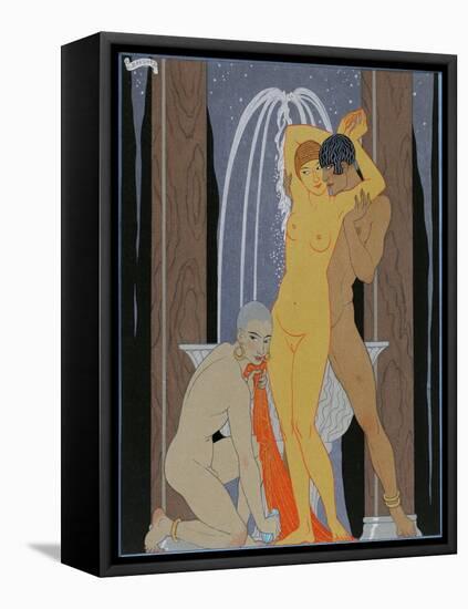 Clodia, Matronne Impudique (Clodia, Immodest Matron), 1929 (Engraving)-Georges Barbier-Framed Premier Image Canvas