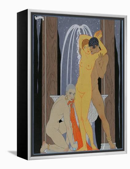 Clodia, Matronne Impudique (Clodia, Immodest Matron), 1929 (Engraving)-Georges Barbier-Framed Premier Image Canvas