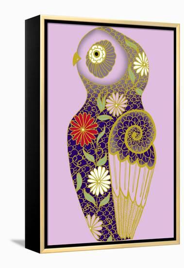 Cloissone Owl-null-Framed Premier Image Canvas