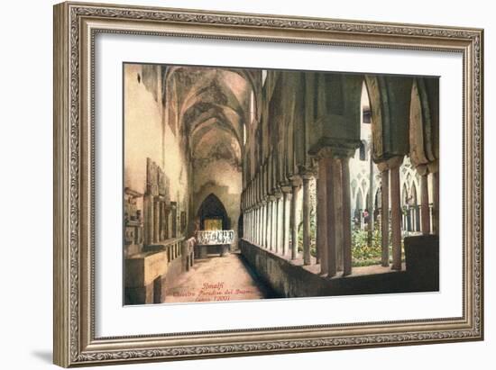 Cloister at Amalfi Cathedral, Italy-null-Framed Art Print