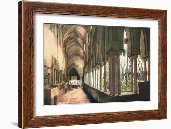 Cloister at Amalfi Cathedral, Italy-null-Framed Art Print