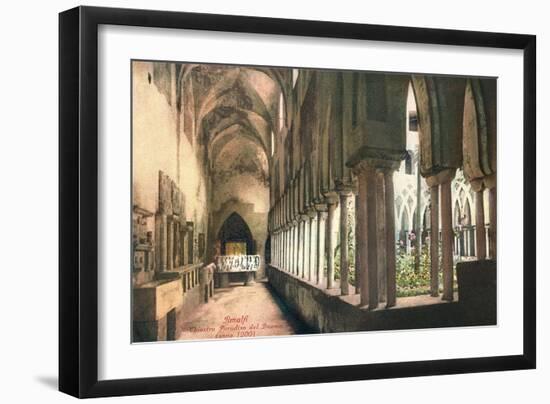 Cloister at Amalfi Cathedral, Italy-null-Framed Art Print