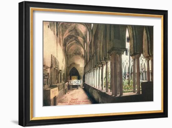 Cloister at Amalfi Cathedral, Italy-null-Framed Art Print