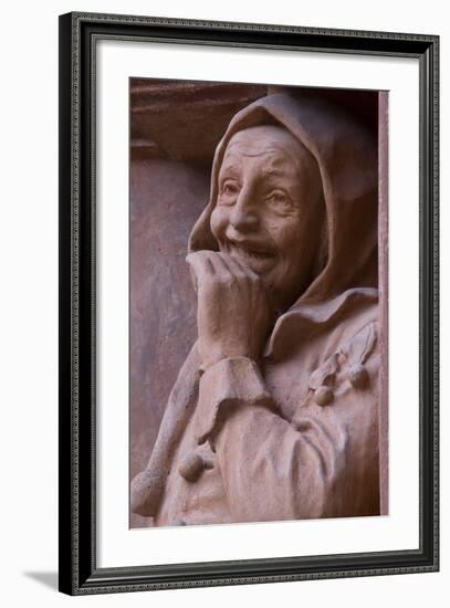 Cloister figure Schloss Schallaburg Melk Austria-Charles Bowman-Framed Photographic Print