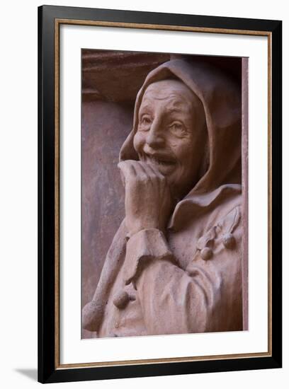 Cloister figure Schloss Schallaburg Melk Austria-Charles Bowman-Framed Photographic Print