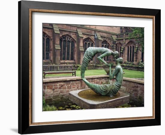 Cloister Garden, Chester Cathedral, Cheshire, England, United Kingdom, Europe-Nelly Boyd-Framed Photographic Print