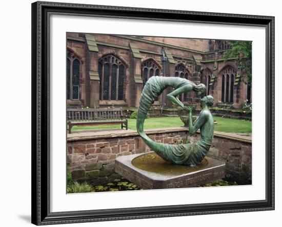 Cloister Garden, Chester Cathedral, Cheshire, England, United Kingdom, Europe-Nelly Boyd-Framed Photographic Print