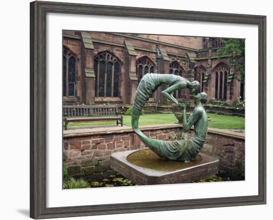 Cloister Garden, Chester Cathedral, Cheshire, England, United Kingdom, Europe-Nelly Boyd-Framed Photographic Print