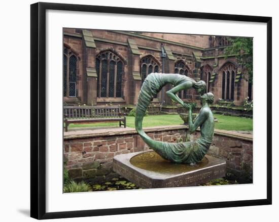 Cloister Garden, Chester Cathedral, Cheshire, England, United Kingdom, Europe-Nelly Boyd-Framed Photographic Print