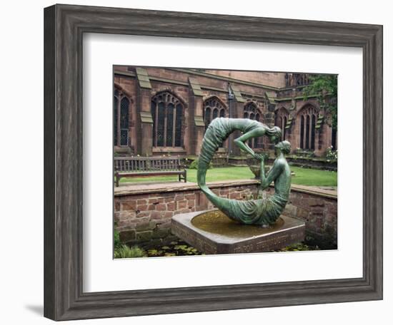 Cloister Garden, Chester Cathedral, Cheshire, England, United Kingdom, Europe-Nelly Boyd-Framed Photographic Print