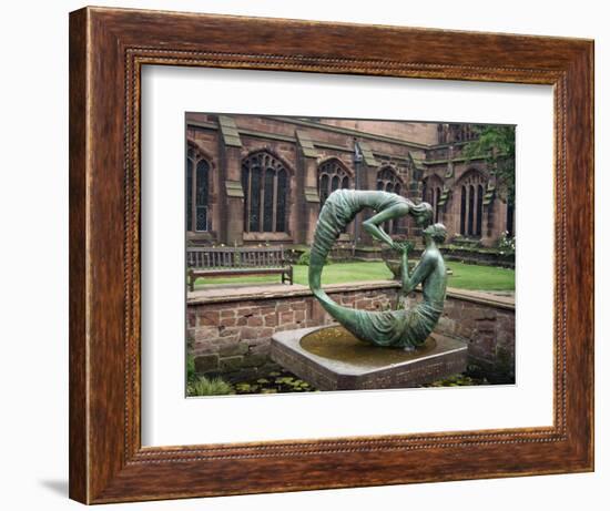 Cloister Garden, Chester Cathedral, Cheshire, England, United Kingdom, Europe-Nelly Boyd-Framed Photographic Print