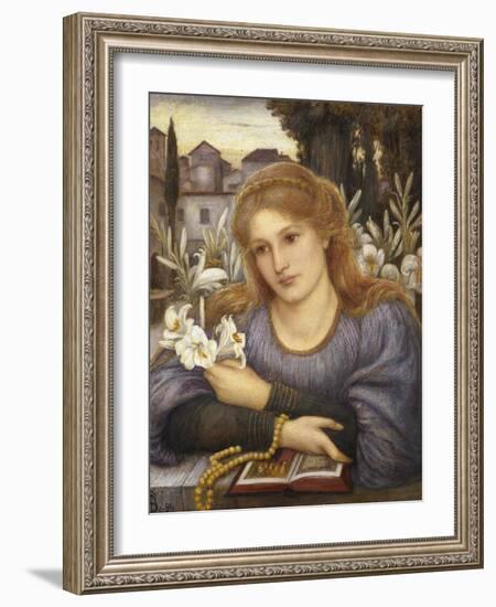 Cloister Lilies, 1891-Marie Spartali Stillman-Framed Giclee Print