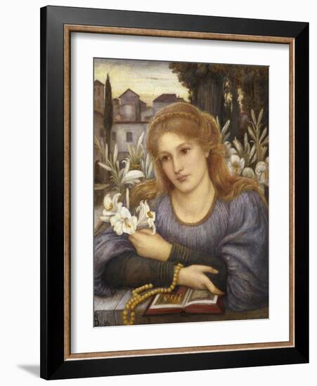 Cloister Lilies, 1891-Marie Spartali Stillman-Framed Giclee Print