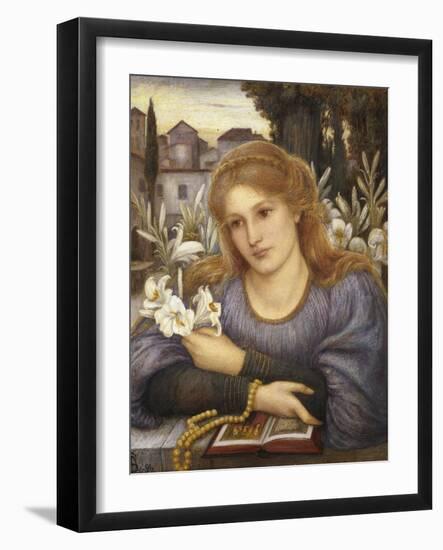 Cloister Lilies, 1891-Marie Spartali Stillman-Framed Giclee Print