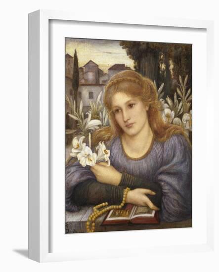 Cloister Lilies, 1891-Marie Spartali Stillman-Framed Giclee Print