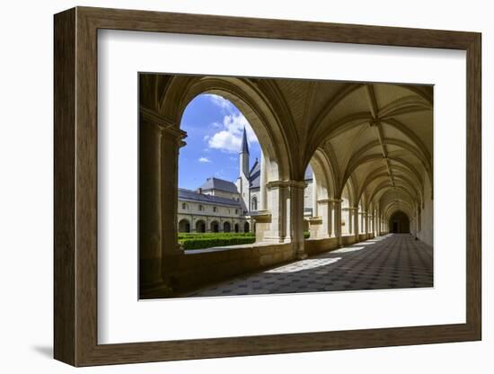 Cloister of Abbey of Fontevraud (Fontevraud L'Abbaye), Dated 12th to 17th Centuries-Nathalie Cuvelier-Framed Photographic Print