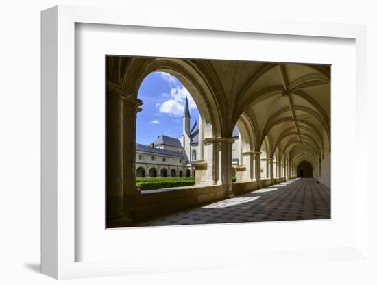 Cloister of Abbey of Fontevraud (Fontevraud L'Abbaye), Dated 12th to 17th Centuries-Nathalie Cuvelier-Framed Photographic Print