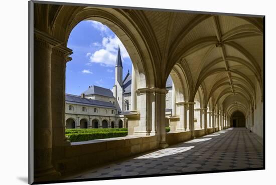Cloister of Abbey of Fontevraud (Fontevraud L'Abbaye), Dated 12th to 17th Centuries-Nathalie Cuvelier-Mounted Photographic Print