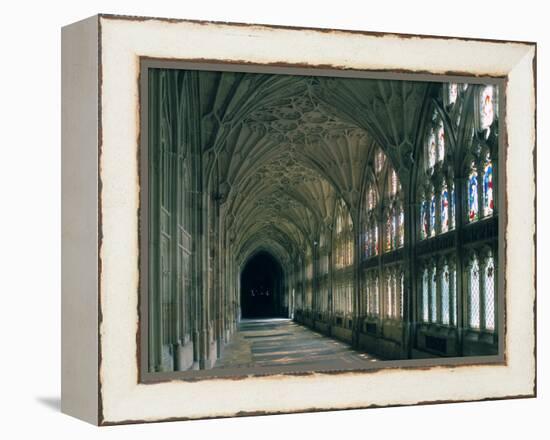 Cloister of Gloucester Cathedral-Peter Thompson-Framed Premier Image Canvas