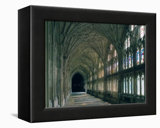 Cloister of Gloucester Cathedral-Peter Thompson-Framed Premier Image Canvas