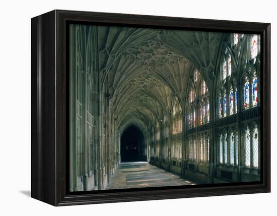 Cloister of Gloucester Cathedral-Peter Thompson-Framed Premier Image Canvas