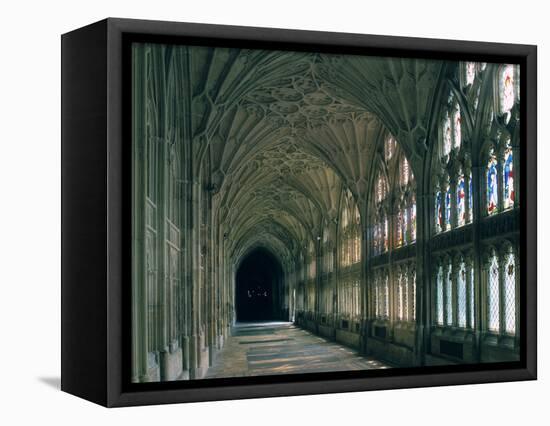 Cloister of Gloucester Cathedral-Peter Thompson-Framed Premier Image Canvas