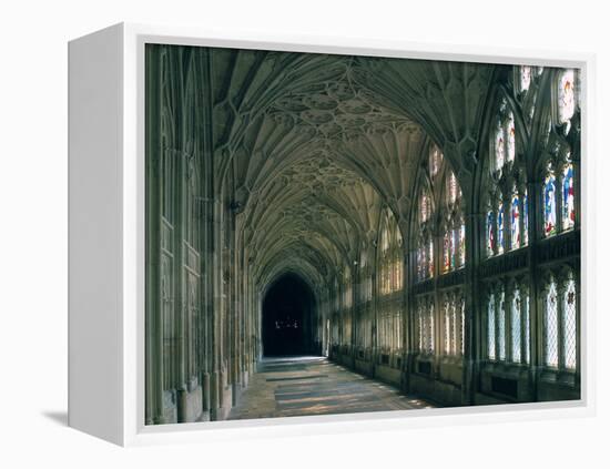 Cloister of Gloucester Cathedral-Peter Thompson-Framed Premier Image Canvas