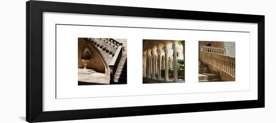 Cloister Triptych-Tony Koukos-Framed Art Print