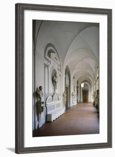 Cloister Within Villa Del Poggio Imperiale-null-Framed Giclee Print