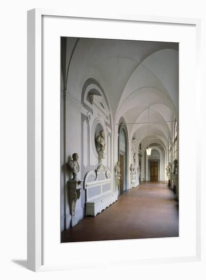 Cloister Within Villa Del Poggio Imperiale-null-Framed Giclee Print