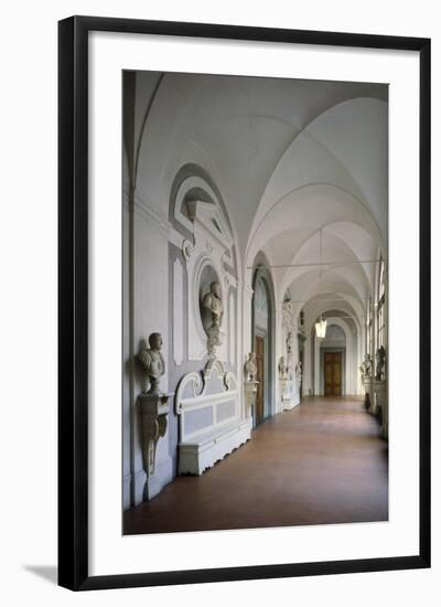 Cloister Within Villa Del Poggio Imperiale-null-Framed Giclee Print