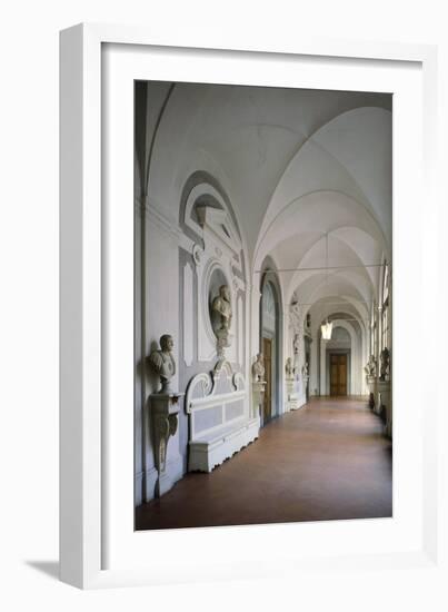 Cloister Within Villa Del Poggio Imperiale-null-Framed Giclee Print