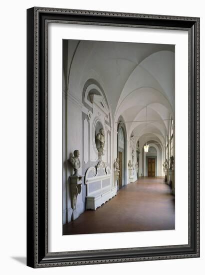 Cloister Within Villa Del Poggio Imperiale-null-Framed Giclee Print