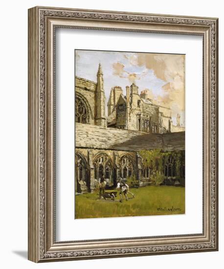 Cloisters at New College, Oxford-John Fulleylove-Framed Giclee Print