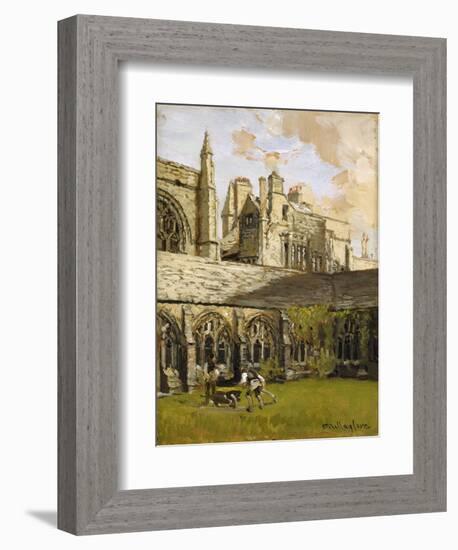 Cloisters at New College, Oxford-John Fulleylove-Framed Giclee Print