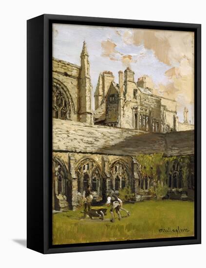 Cloisters at New College, Oxford-John Fulleylove-Framed Premier Image Canvas