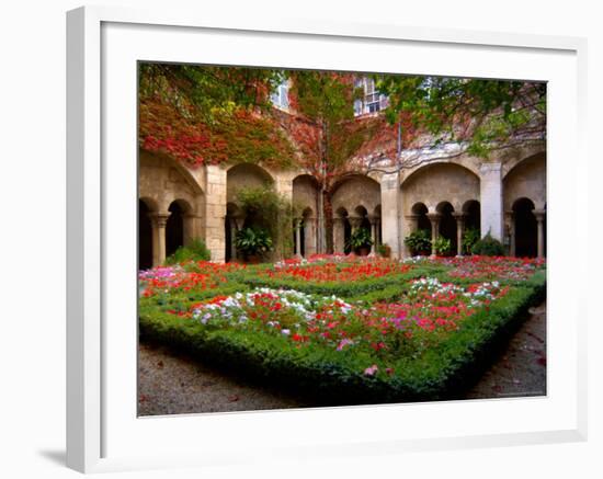 Cloisters at St-Paul-de-Mausole Monastery, St. Remy de Provence, France-Lisa S. Engelbrecht-Framed Photographic Print