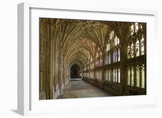 Cloisters, Gloucester Cathedral, Gloucestershire-Peter Thompson-Framed Photographic Print