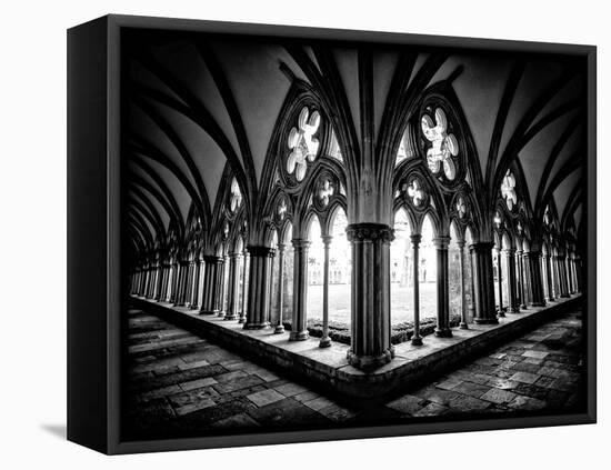 Cloisters in Salisbury Cathedral-Rory Garforth-Framed Premier Image Canvas