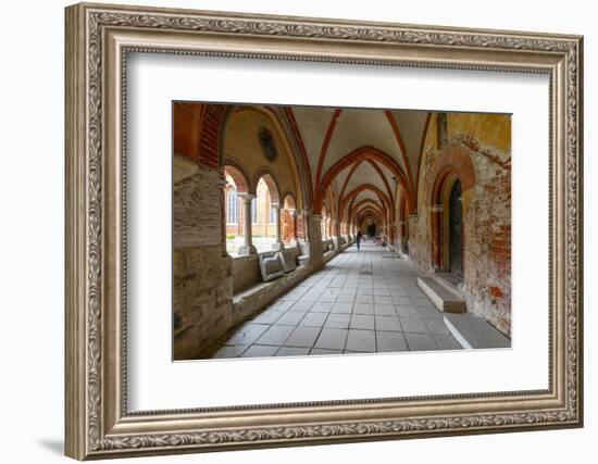 Cloisters in the Dome Cathedral, Riga, Latvia-Neil Farrin-Framed Photographic Print