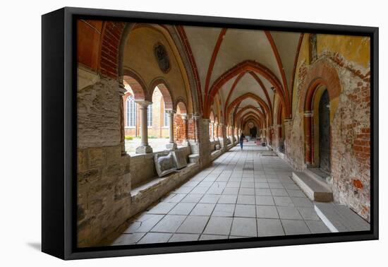 Cloisters in the Dome Cathedral, Riga, Latvia-Neil Farrin-Framed Premier Image Canvas